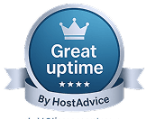 Great Uptime by HostAdvice