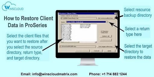 How to Backup and Restore Client Files in ProSeries?