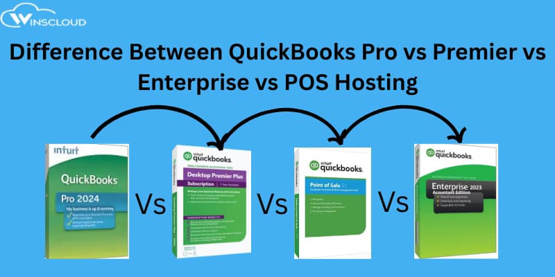 Comparing QuickBooks Pro vs Premier vs Enterprise vs POS Hosting