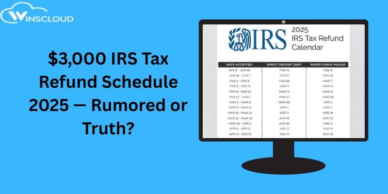 $3,000 IRS Tax Refund Schedule 2025: Rumoured or Reality?