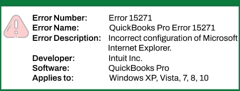 QuickBooks Error 15271